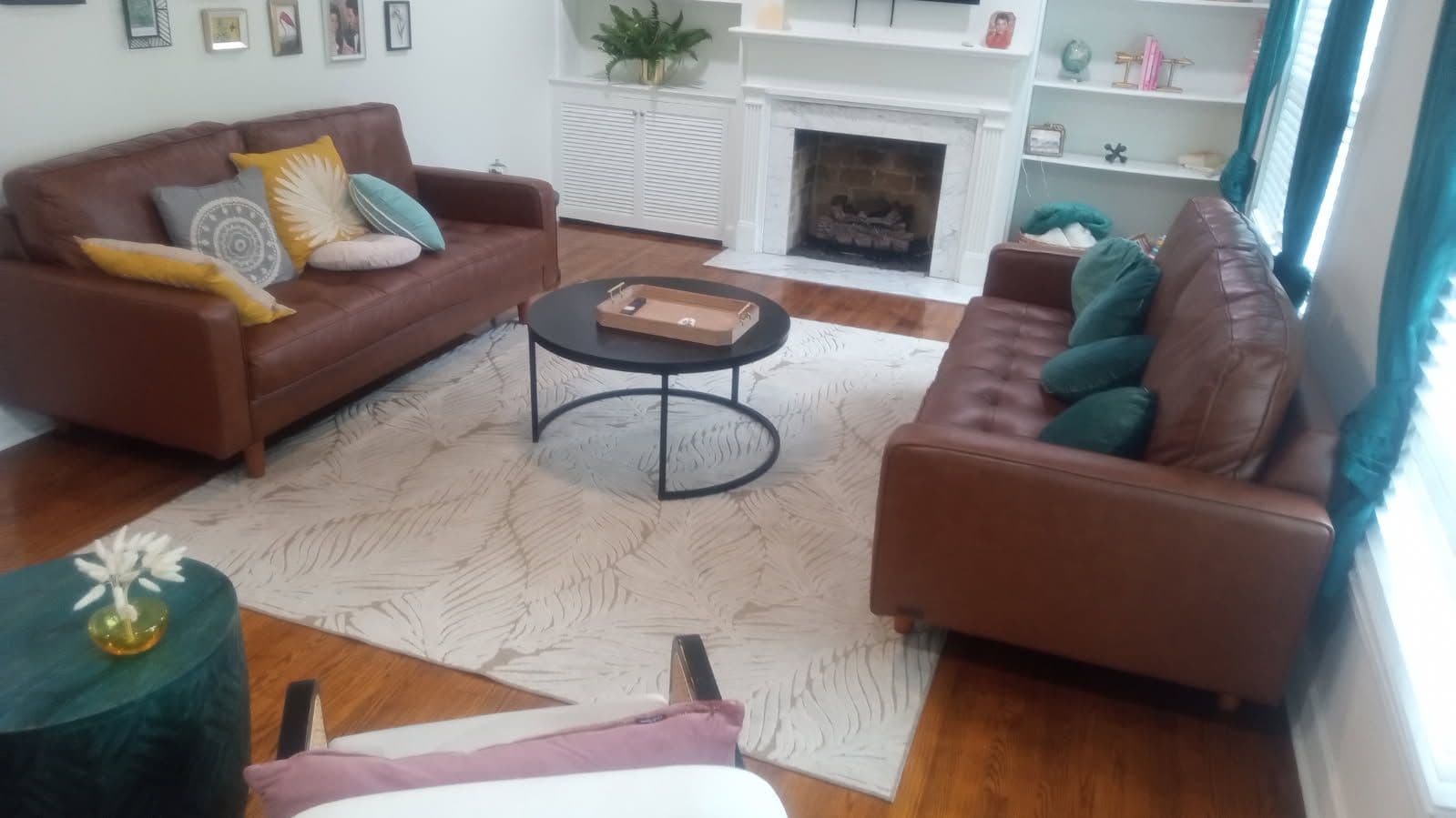 Living Room Transformation Creates a Cozy Oasis image